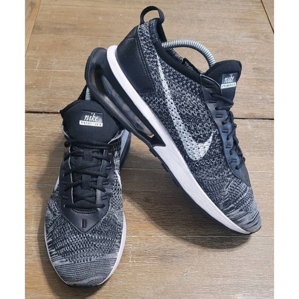 Size 9 - Nike Air Max Flyknit Racer Black White DJ6106-001 Men's Shoes Sneakers